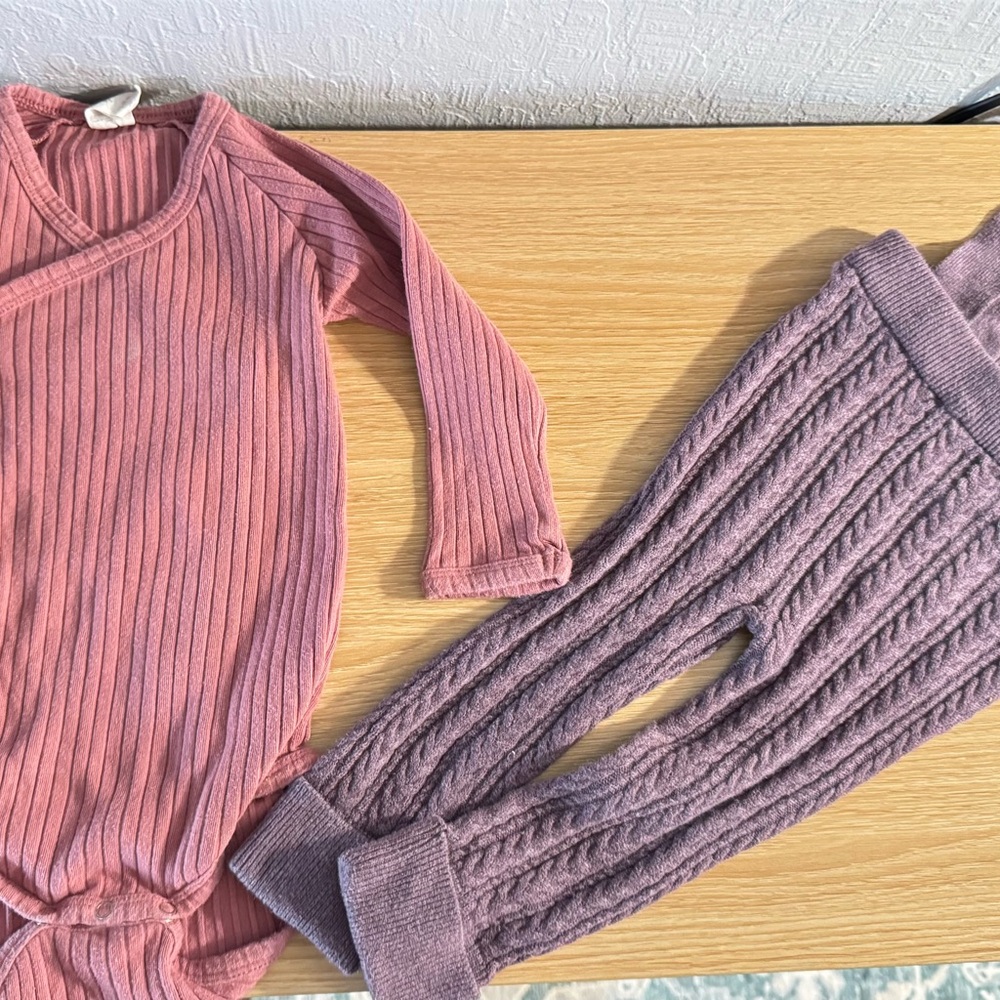 KATE QUINN kimono bodysuit and overalls 12-18M